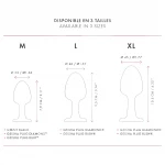 Dorcel Geisha Plug M - golyós anál plug (fekete)