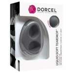 Dorcel Liquid-soft Teardrop - puha szilikon péniszgyűrű (szürke)