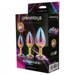 Dreamtoys Gleaming Love - drágaköves anál plug szett (többszínű)