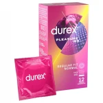 Durex Pleasure Me - bordázott-pontozott óvszer (12 db)