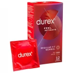 Durex Feel Intimate - vékonyfalú óvszer élethű érzéssel (12 db)