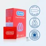 Durex Feel Intimate - vékonyfalú óvszer (18 db)