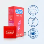 Durex Feel Thin - vékony óvszer élethű érzéssel (12 db)