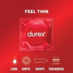 Durex Feel Thin - élethű érzés óvszer csomag (2 × 12 db)