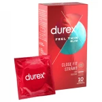 Durex Feel Thin Slim - vékony, szűkebb óvszer élethű érzéssel (10 db)