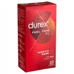 Durex Feel Thin XL - vékony, extra nagy óvszer élethű érzéssel (10 db)