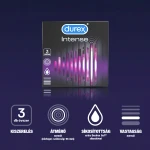 Durex Intense - bordázott és pontozott óvszer (3 db)