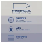Durex Nude XL - extra nagy óvszer (10 db)