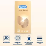 Durex Real Feel - latexmentes óvszer (10 db)
