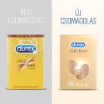 Durex Real Feel - latexmentes óvszer élethű érzéssel (16 db)