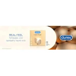Durex Real Feel - latexmentes óvszer (3 db)