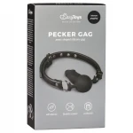 EasyToys - szájpecek belső dildóval (fekete)