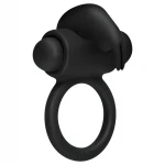EasyToys Bunny - vibrációs péniszgyűrű (fekete)