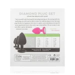 EasyToys Diamond - anál plug szett (pink)