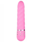 EasyToys Diamond - csavart rúd vibrátor (pink)