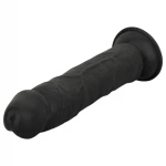 EasyToys - élethű dildó - 17,5 cm (fekete)