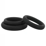EasyToys Explore Ring - péniszgyűrű szett - 3 részes (fekete)
