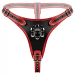 EasyToys - felcsatolható alsó három dildóval, strap on (fekete)