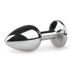 EasyToys - fém anál plug (ezüst-fehér)