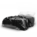 EasyToys - lakk lepedő - 180 × 230 cm (fekete)