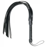 EasyToys Flogger - puha műbőr BDSM korbács (fekete)