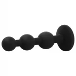 EasyToys - gyöngyös szilikon anál plug kezdőknek (fekete)