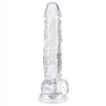 EasyToys - herés dildó - 17 cm (átlátszó)