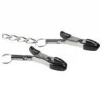 EasyToys - láncos mellbimbó csipesz, BDSM kiegészítő (2 db)
