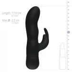 EasyToys Mad Rabbit - csiklókaros G-pont vibrátor (fekete)