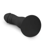 EasyToys - makkos, tapadókorongos dildó (fekete)