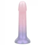 EasyToys Mermaid - csillámos dildó - 19 cm (pink)