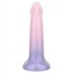EasyToys Mermaid - csillámos dildó - 19 cm (pink)