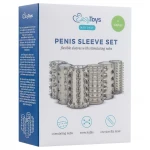EasyToys Penis Sleeve - szürke péniszköpeny szett vastagításhoz (6 db)