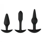 EasyToys Pleasure kit - változatos anál plug szett (fekete)