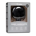 EasyToys - plüss bélésű csuklóbilincs (fekete)