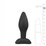 EasyToys - fekete szilikon anál plug kezdőknek (kicsi)