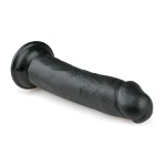 EasyToys - tapadókorongos élethű dildó (20,5 cm, fekete)