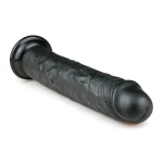 EasyToys - tapadókorongos extra nagy dildó (28,5 cm, fekete)