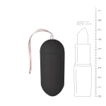 EasyToys - hordható távirányítós vibrotojás (fekete)