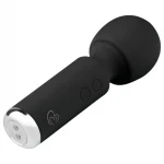 EasyToys Wonder Wand - akkus, mini masszírozó vibrátor (fekete)