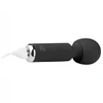 EasyToys Wonder Wand - akkus, mini masszírozó vibrátor (fekete)