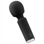 EasyToys Wonder Wand - akkus, mini masszírozó vibrátor (fekete)