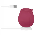 EIS Blush&Bloom - szívó rezgő rózsa vibrátor (piros)