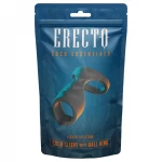 Erecto - 2in1 péniszgyűrű (fekete)