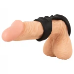 Erecto - 2in1 péniszgyűrű (fekete)
