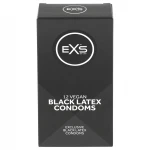 EXS Black - fekete latex óvszer csomag (12 db)