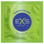 EXS Glow - sötétben világító latex óvszer (100 db)