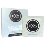 EXS Nano Thin - ultravékony latex óvszer természetes érzéssel (3 db)