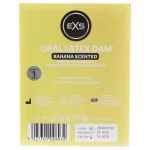 EXS - banán ízű latex nyalókendő orális szexhez (1 db)