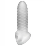 Perfect Fit - Fat Boy Checker Box - péniszköpeny (15 cm, fehér)